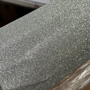 silver disco glitter folie